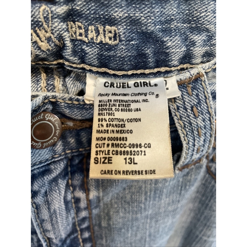 Cruel Girl Jeans Women's 13L Blue Denim Bootcut Stretch USA Western